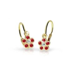 Dětské náušničky kytičky HELN-090Z3