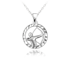 Stříbrný přívěsek s řetízkem MINET Zodiac znamení STŘELEC JMAS9412SN45