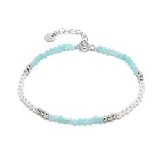 Stříbrný náramek amazonit XBA16-2