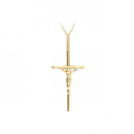 Jemný celozlatý křížek AUH0089-G-0055