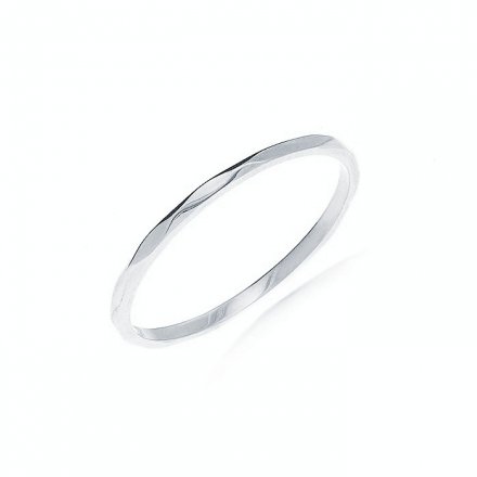Jemný prsten z bílého zlata RA000705