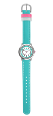 Tyrkysové třpytivé dívčí hodinky se kamínky CLOCKODILE SPARKLE CWG5091