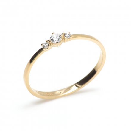 Jemný prsten ze žlutého zlata ZR0084XJ70-9654