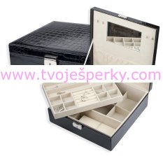 Koženková dvoupatrová šperkovnice 7226.99