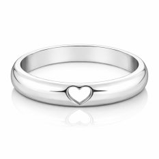 MINET stříbrný snubní prsten se srdíčkem JMAN0445SR65