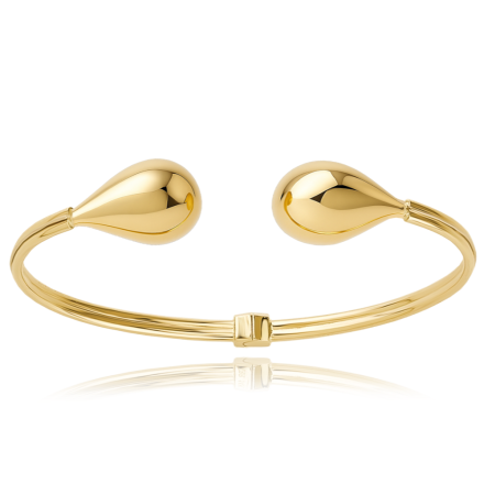 MINET Elegantní zlatý náramek s kapkami JMG0224WGB15 MINET Elegantní zlatý náramek s kapkami JMG0224WGB15
