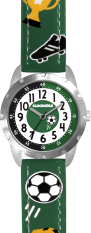 CLOCKODILE Svítící zelené chlapecké hodinky FOTBAL CWB0071
