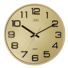 Nástěnné hodiny JVD SWEEP gold HX2472.9