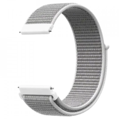 Bílý řemínek na suchý zip NYWHT22 - 22 mm