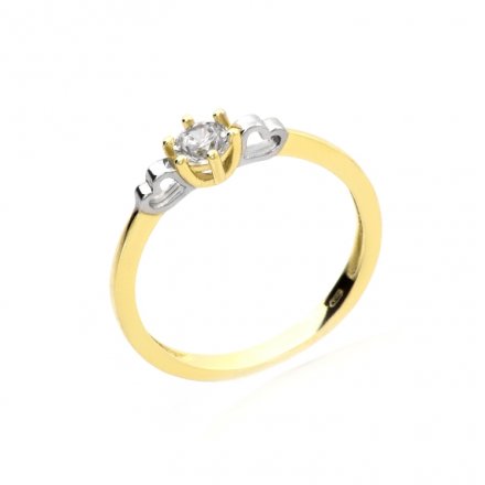 Zásnubní prsten ze žlutého zlata KO-226812153/52