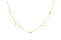 Zlatý náhrdelník SRDCE NA000335