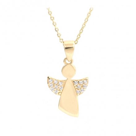 Zlatý andělíček se zirkony KO-246891157