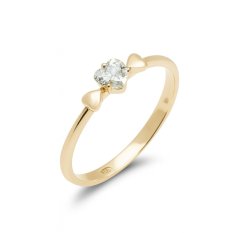 Zlatý prsten se srdíčkem KO-226812505Z52
