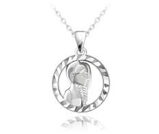 Stříbrný přívěsek s řetízkem MINET Zodiac znamení PANNA JMAS9409SN45