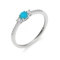 Prsten z bílého zlata KLOP-115B