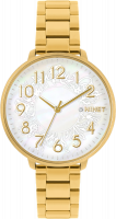 Zlaté dámské hodinky MINET PRAGUE Gold Flower s čísly MWL5156