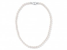 Luxusní stříbrný perlový náhrdelník SVLN0010SD2P145