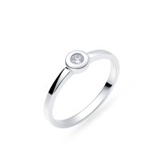 Dámský prsten z bílého zlata EPO-140