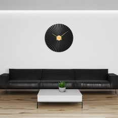 Designové kovové hodiny černé MPM Dynamic - B E04.4487.90