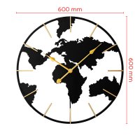 Designové kovové hodiny černé MPM World E04.4484.90