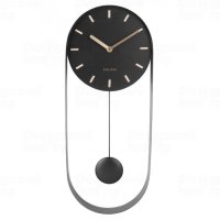 Designové kyvadlové nástěnné Karlsson hodiny 5822BK