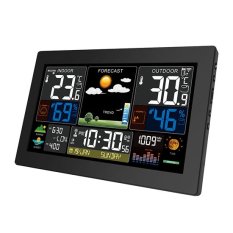Barevná digitální XL meteostanice s USB nabíjením TE81XL