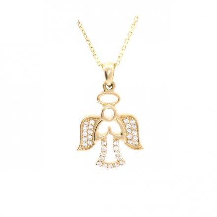 Zlatý andělíček se zirkony KLOP-145