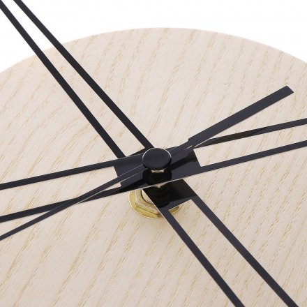 Dřevěné nalepovací designové hodiny světle hnědé PRIM Veneer - A  E07P.4258.53
