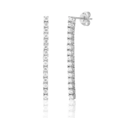 Visací stříbrné náušnice se zirkony SVLE3354XJ6BI00
