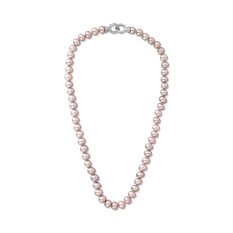 Luxusní stříbrný perlový náhrdelník SVLN0010SD2P245