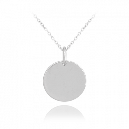 MINET Stříbrný náhrdelník ENGRAVE JMAS8212SN45