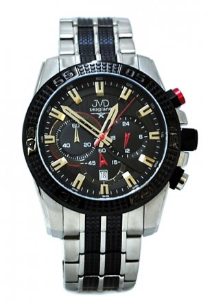 Pánské náramkové hodinky s chronografem JVD Seaplane JS27.2