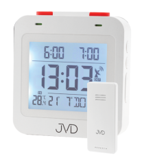 Rádiem řízený budík s venkovním teploměrem JVD RB3552.1