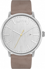 Pískově šedé pánské hodinky LAVVU COPENHAGEN COAST LWM0176