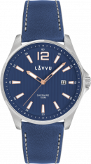 Pánské hodinky se safírovým sklem LAVVU NORDKAPP Blue / Top Grain Leather LWM0164