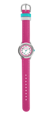 Tmavě růžové třpytivé dívčí hodinky se kamínky CLOCKODILE SPARKLE CWG5093