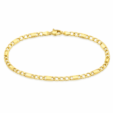 Pánský zlatý náramek 21 cm CBAH0039