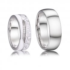 Stříbrný snubní prsten 039W925