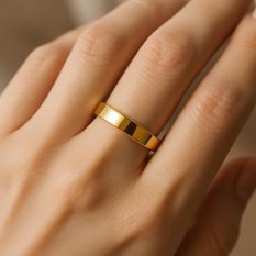 MINET+ Pozlacený snubní stříbrný prsten JMAN0138GR58