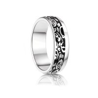 Pánský stříbrný snubní prsten 043M925