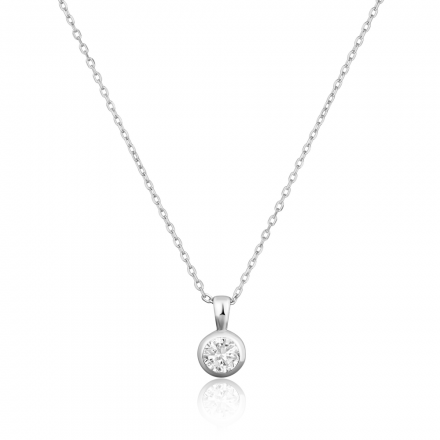 Stříbrný náhrdelník s kamínkem SVLN0464SH2BI45