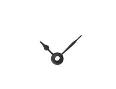 Malé černé hliníkové ručičky na hodiny Classic 25 mm | 19 mm APH043B