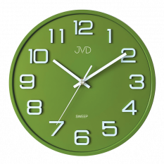 Nástěnné hodiny JVD SWEEP zelené HX2472.2