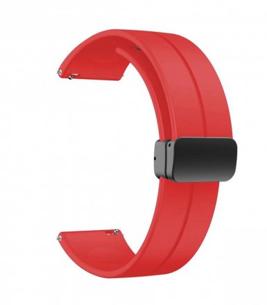 Stylový červený řemínek na hodinky vyrobený z vysoce kvalitního silikonu CS0SBR45.06.20 - 20 mm