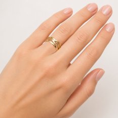 MINET Elegantní zlatý prsten JMG0370WGR59