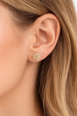 Zlaté náušnice kuličky KLON-183Z