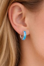 Stříbrné náušnice s opálem SVLE3185XH2O300