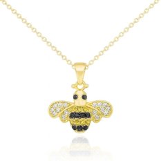 Zlatý přívěsek včelka se zirkony KLOP-060