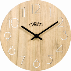 Dřevěné hodiny PRIM Natural E01P.3942.51