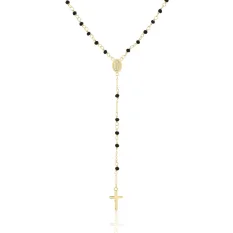 Pozlacený stříbrný růženec SVLN0671XJ6GO45